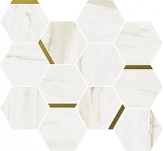 Italon Stellaris Mosaic Chic Carrara Ivory 28.3x32.8 / Италон Стелларис
 Мозаик Чик Каррара Айвори 28.3x32.8 